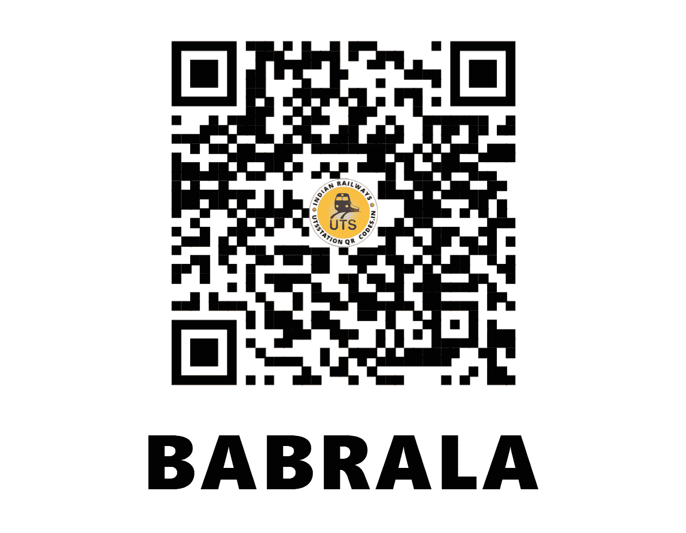 UTS QR Code for BABRALA - BBA (NR - UTTAR PRADESH)